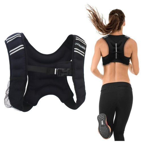 Sport Weighted Vest 6 pounds Cardio Strength Training Workout Equipment Body Weight Vest for Running Walking Men Women Youth (6, Pounds)