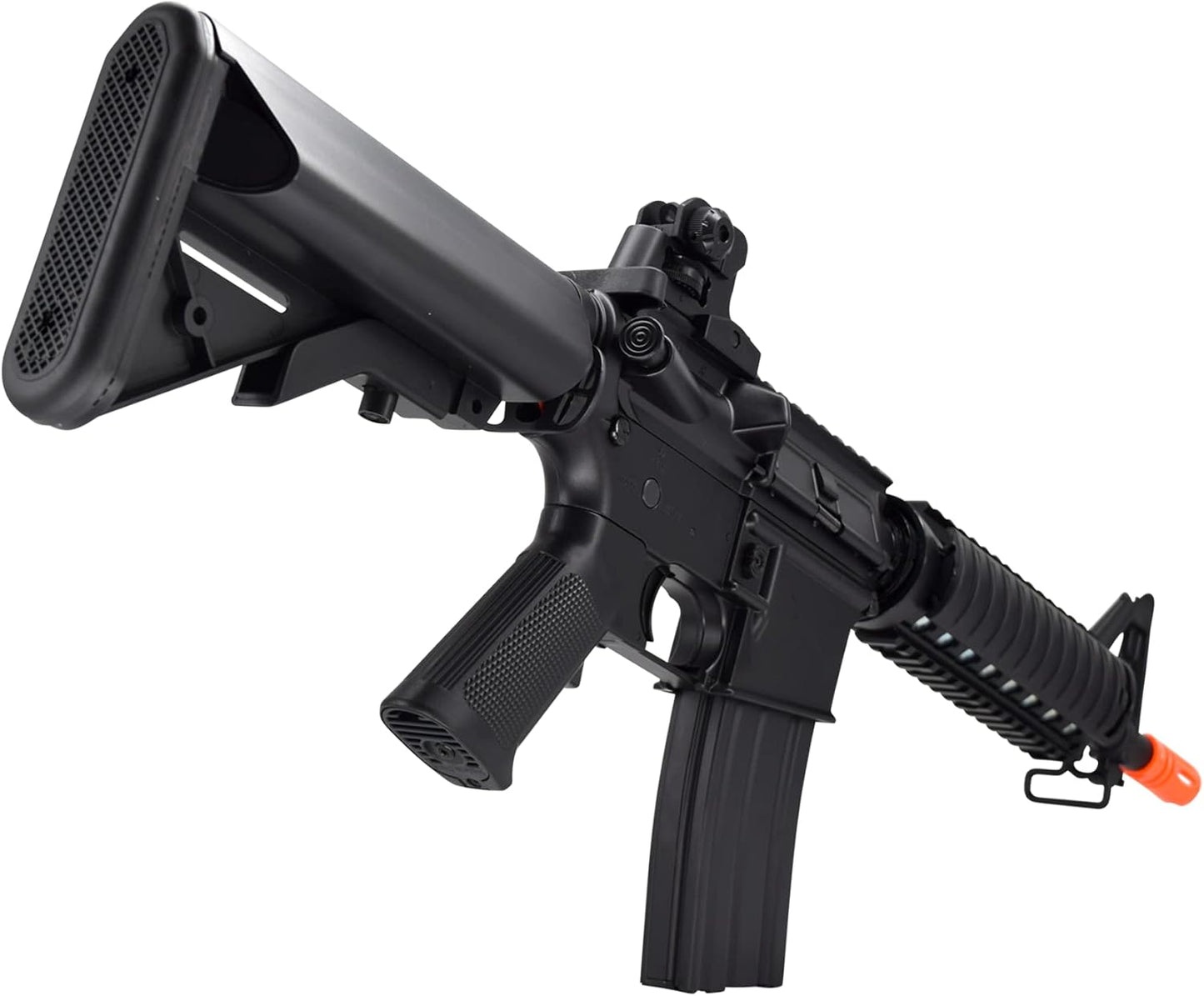 SOFT AIR USA Colt M4A1 M4 CQBR AEG Electric Airsoft Rifle with Adjustable Hop-Up, Black, 453 FPS