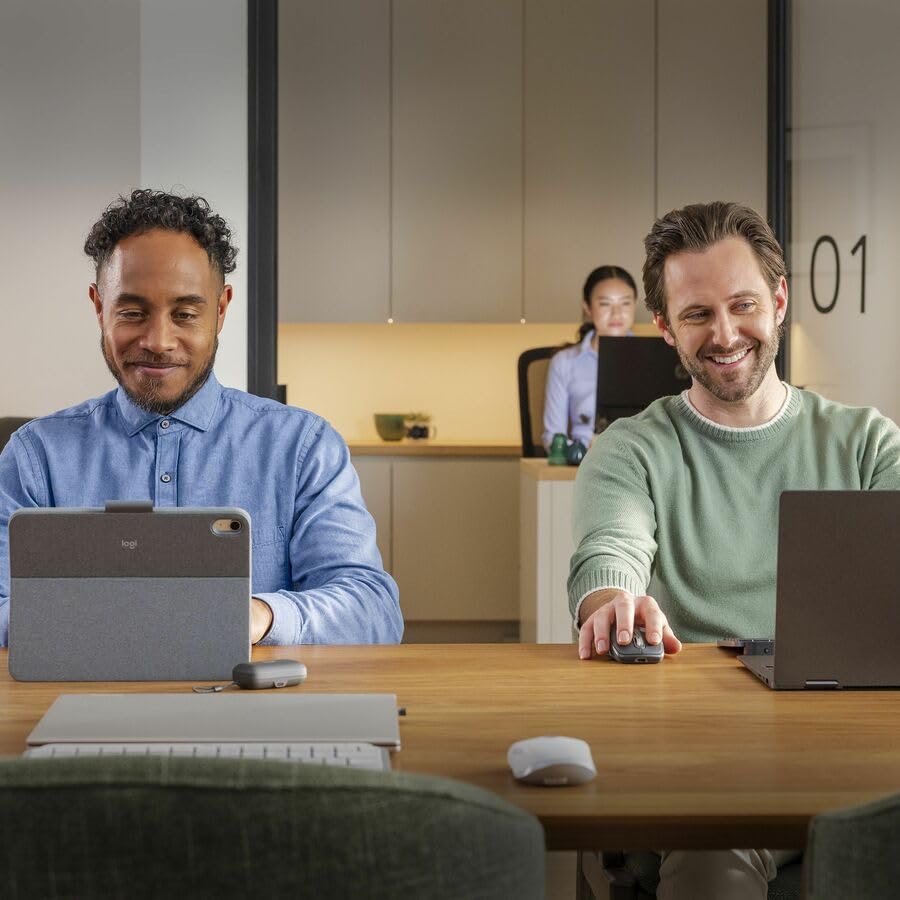 Logitech MX Anywhere 3S Compact Wireless Mouse, Fast Scrolling, 8K DPI Any-Surface Tracking, Quiet Clicks, Programmable Buttons, USB C, Bluetooth, Windows PC, Linux, Chrome, Mac - Rose