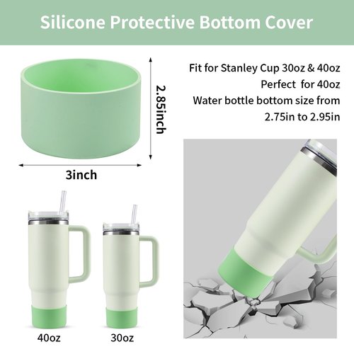 SPEDOL Stanley Cup Accessories 40oz: Straw Cover Boot Strap for Tumbler Accessories (Green)