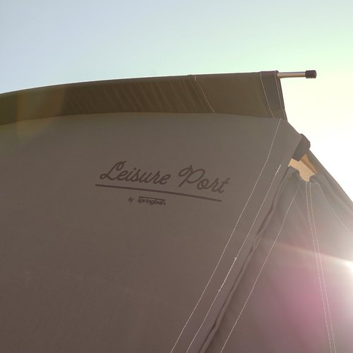 Springbar Leisure Port Canvas Canopy Shade Tent Convertible Pop-Up Shelter (OD Green)