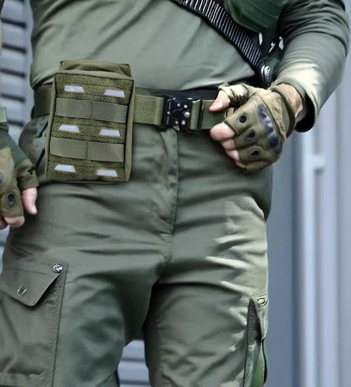 WICKTICK Tactical EDC Pouch, Molle Utility Pouch Gadget Organizer Holder Bag Phone Holster Waist Pack Admin Pouch Tool Pocket for Outdoor Activities, Attached to Backpack/Vest/Belt (Green, Enhanced)