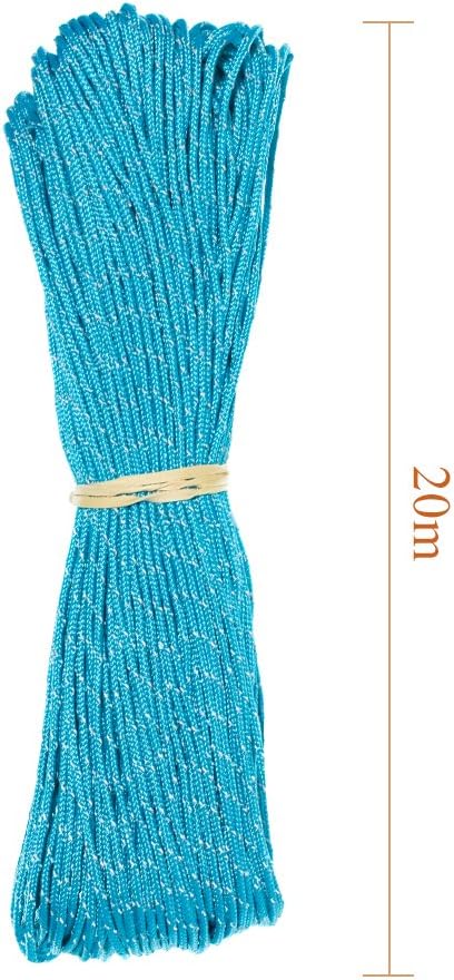 Paracord Planet 1.8mm Fluorescent Reflective Guyline Tent Rope Cord Camping Paracord