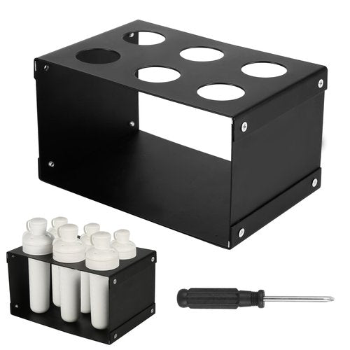 PEUTIER Flavor Cartridge Holder, Cartridge Storage Rack Organizer Support Shelf Accessories Holder Case for Water Bottle Compatible with Cirkul Holding 6 Flavors Cartridges (Black)