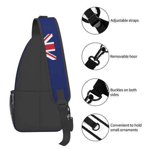 PVTIONXIE Virgin Islands Flag Sling Backpack for Women Men, Chest Bag Daypack Crossbody for Travel Sport Running Hiking