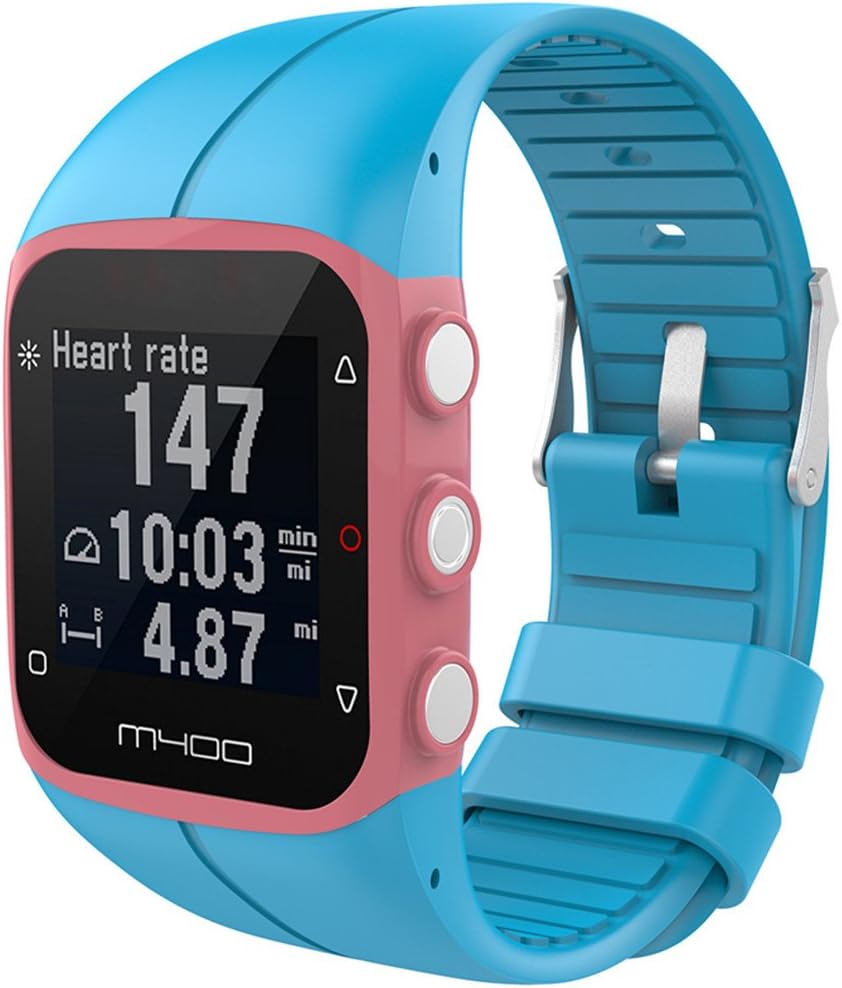 Muovrto Watch Strap for Polar M400/Polar M430, Silicone Replacement Strap