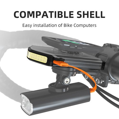 CYCLAMI Bike Light Compatible with Garmin Bike Computer, 220° Wide-Angle for Being Seen, 5000mAh Aluminum Daylight Compact Flashing-Light with 4 Modes, IPX6 Waterproof, Type-C Front Bicycle Light
