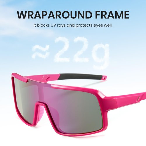 Cyxus Kids Sports Sunglasses Polarized UV400 Protection Youth Baseball Sunglasses for Boys Girls Cycling Softball