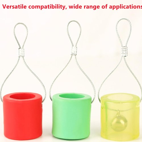 Malijnxin 2 Pcs Slingshots Targets with Bells Silicone Practice Targets Slingshots Training Targets Slingshot Shooting Training Practice Target for Adult Practice Outdoor Hunting Accessorys