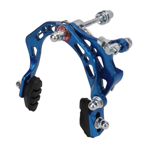equlup Bike Brake Caliper, Aluminum Alloy Bike Brake Caliper Universal Front and Rear Bike Brake Cycling Accessory for Bikes, Motorcycles (Blue)