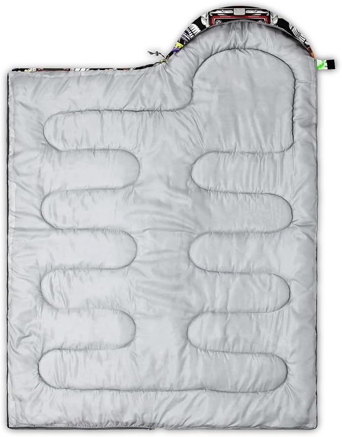 AILONEN Boys Sports Camping Sleeping Bags,Lightweight & Waterproof,3 Season Warm & Cool Weather,Black Player Basketball Sleeping Bags for Kids Adults,Travelling,Outdoors