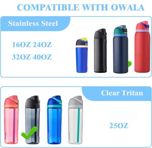 Replacement Lid Compatible with Owala Freesip,One Button Water Bottle Top Lid Compatible with Owala Cup 16oz 24oz 32oz 40oz BPA-Free Replacement Accessory Stopper,No Leak (Blue)