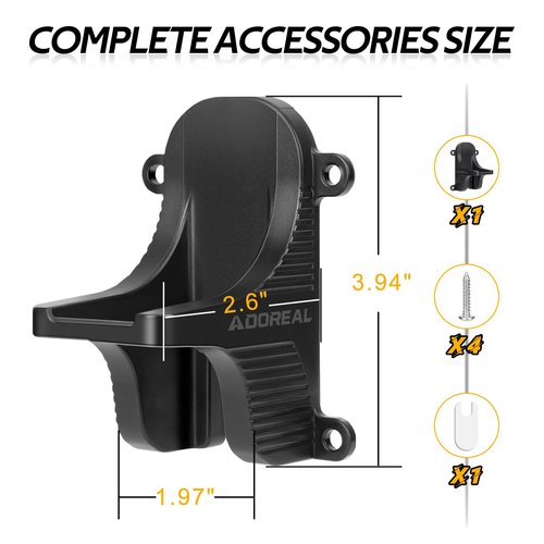 Adoreal Magnetic Gun Mount, Hole Free Gun Holster for Vehicle Home or Office, Side Magazine Magnetic Suction Concealed Gun Magnet for Pistol in Wall, Desk