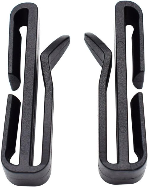 12pcs Webbing Ending Clip Adjust Keeper Buckle Connect Quick Slip Keeper for Molle Webbing Tactical Backpack Belt