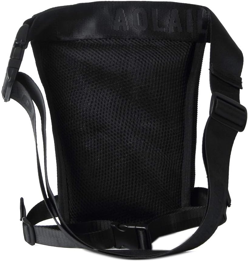 Nylon Drop Leg Bag Hiking Waist Pack for Men Women Tactical Motorcycle Bike Cycling Riding Travel Outdoor Sports Fanny Pouch