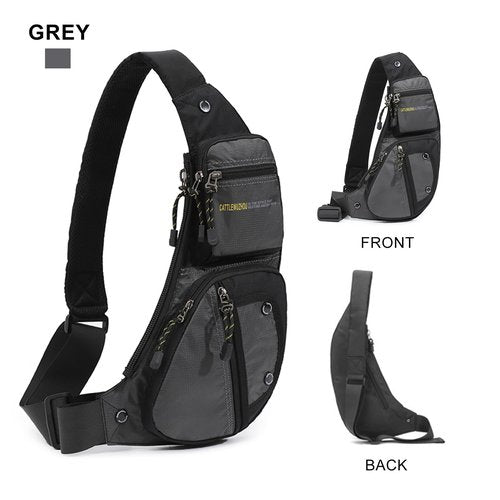 XUELILEU Sling Bag Chest Shoulder Backpack Crossbody Bags Casual Daypack for Men,Multipurpose Cross Body Chest Bag