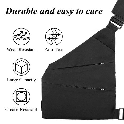 VANNMESTER Anti-theft Travel Bag Small Sling Backpack for Men Women Personal Pocket Bag Crossboby Bag Backpack with Adjustable Shoulder Strap