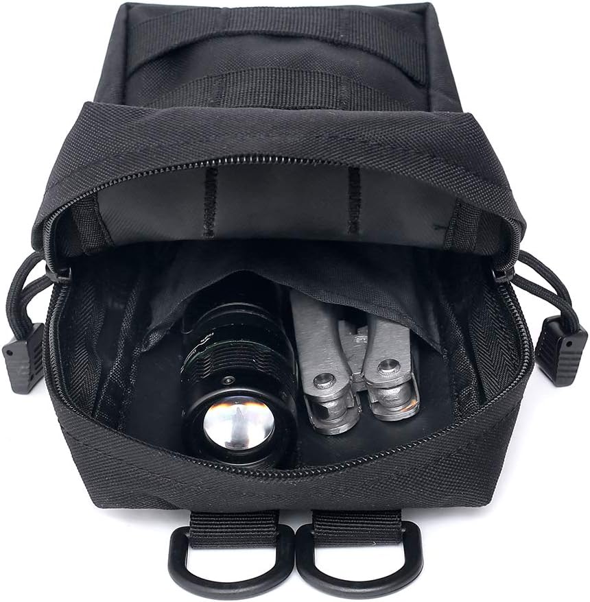 Tacticool 2 Pack Molle Pouches - Tactical Compact Water-Resistant EDC Pouch