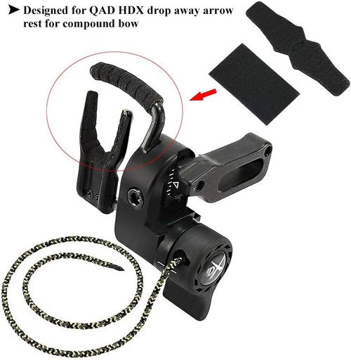 Drop Away Rest,Arrow Rest Anti Slip Sticker Set,2 Set/4Pcs Archery Rest Compound Accessory for HDX Drop Away Rest Rest Felt Integrate Felt