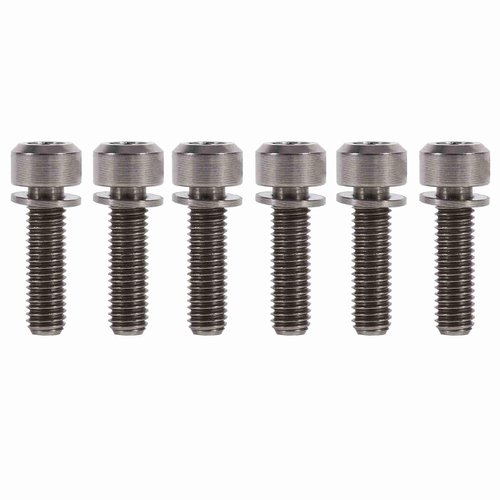 6Pcs Water Bottle Cage Bolts M5 x 18mm Screws with Washers (Color :) Seat Screw