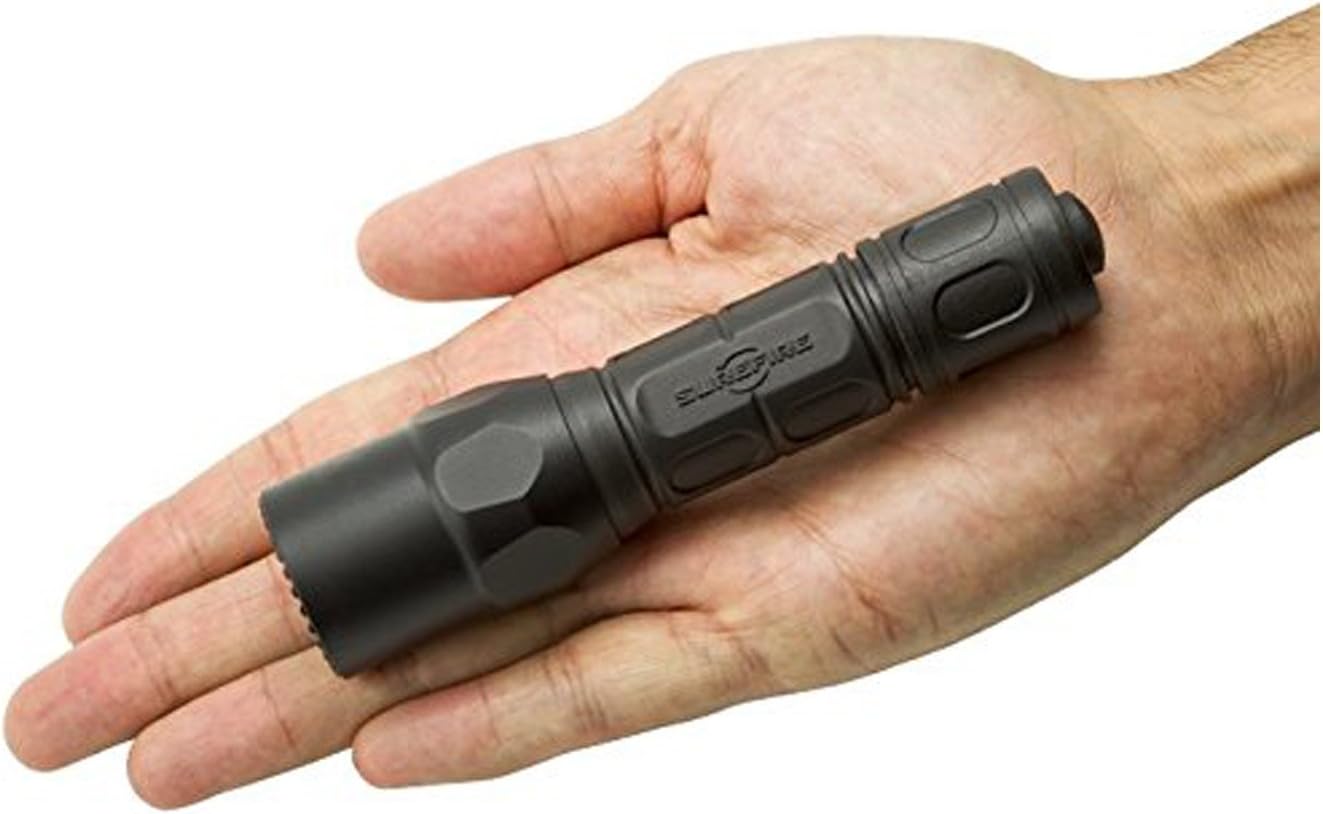 SureFire G2X Pro 600 Lumen Tactical EDC Flashlight Bundle with 4 Extra CR123A Batteries and Lightjunction Battery Case (Black)