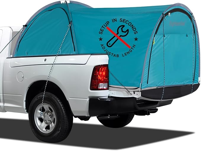 All Weather Camping Screen Tent/SUV Tent, Outdoor Pop Up Tent for Camping with Shelter Mesh & Waterproof PVC, Instant Tent Screen House Portable for Car SUV Van Camping