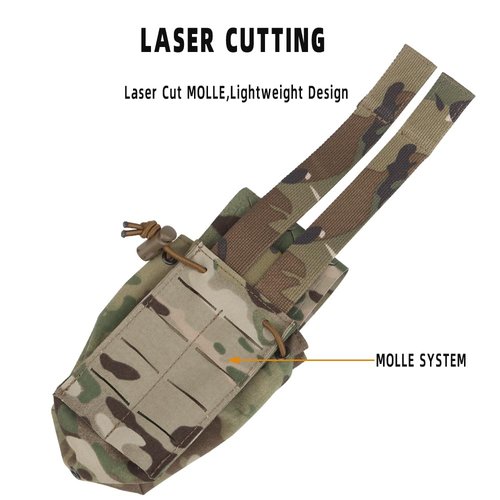 Multi Purpose MOLLE Pouch/Military Radio Bag/Walkie Talkie Pouch,Tactical Chest Hang Magazine Pouches