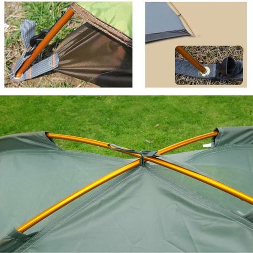 Aluminum Tent Poles Replacement,2 Pack 11.8 ft 7001 Alloy Bar Preassembled Tent Pole Accessories for Hiking Camping Supporting Rod Repair Kit