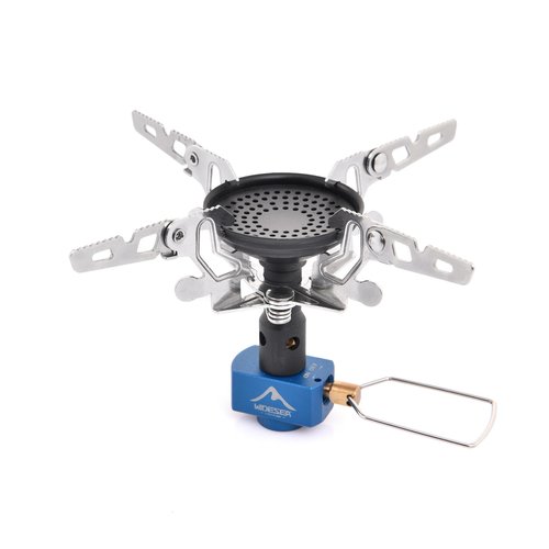 Widesea Camping Burner Stove 3300W Outdoor Gas Stove Small Backpacking Stoves Portable Bottletop Backpacking Stove Portable Tourist Survival Bushcraft Kitchen