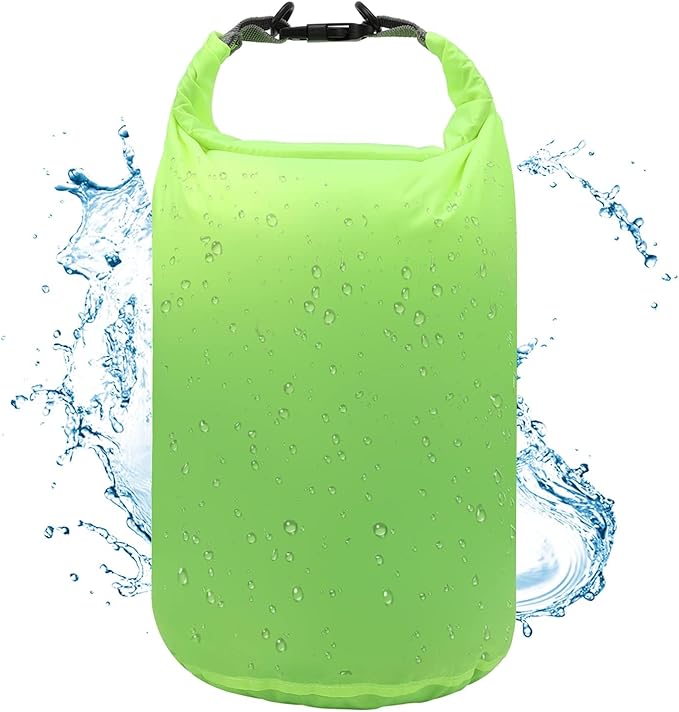 R2Depot Waterproof Dry Bag, 5L/10L/20L/40L/70L Dry Storage Bag for Kayaking, Gym, Hiking, Swimming (Green, 40L)