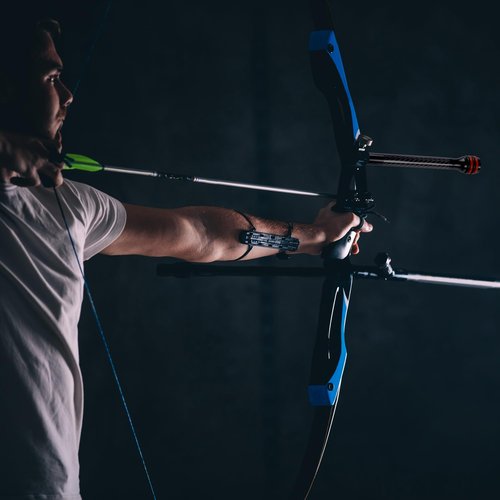 VOHEZPT 6 inch Archery Bow Stabilizer - Carbon Fiber Bow Balance Bar with Damping System and Weights Kit for Compound, Recurve Bow Hunting Archery Accessory Equipment