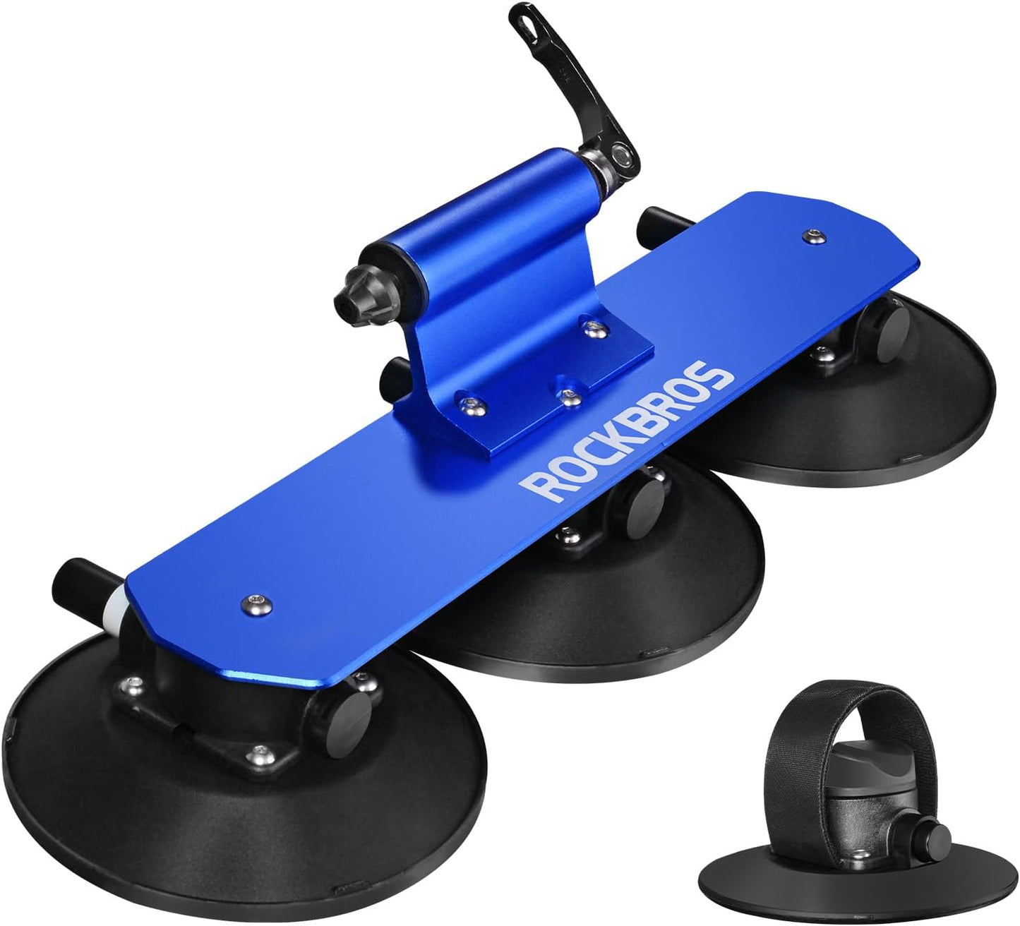 ROCKBROS Suction Cup Bike Rack for Car Roof Top Sucker Bike Rack Quick Release Aluminium Alloy Bike Carrier with Sucker for 1 Bike