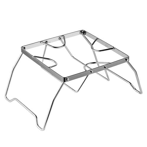Jekero Portable Folding Camping Campfire Grill Pot Rack Cast Iron over Fire Split Stoves 7.48x7.48x5.12 inch