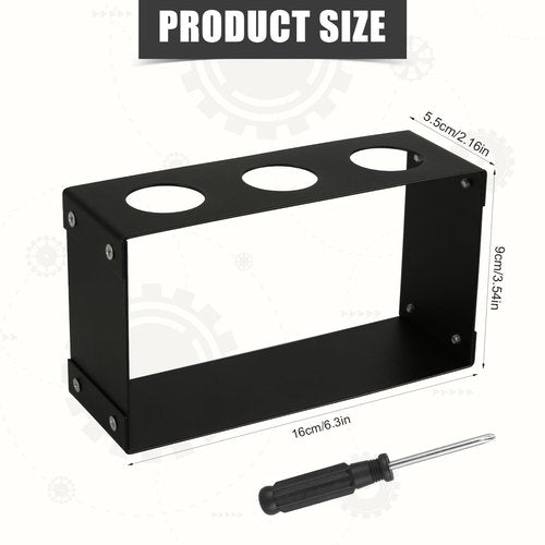 PEUTIER Sip Flavor Cartridge Holder, Sip Cartridge Storage Rack Organizer Rectangle Support Shelf Accessories Compatible with Cirkul Holding 3 Cartridges (Black)
