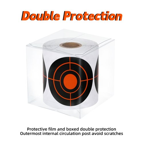 Shooting Targets, 3" Splatter Targets Stickers 250 Pcs Self Adhesive Target for Shooting Range Reactive Paper Gun Target for Airsoft, Rifle, Pistol Shooting Practice, Red