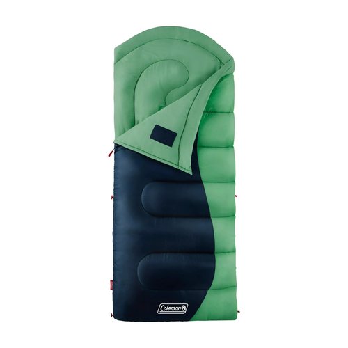 Generic Montauk 40-Degree Cool Weather Semi-Rectangular Big and Tall Sleeping Bag, Green