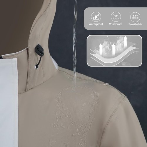 RAINFREEM Rain Suit for Women, Waterproof Rain Jacket & Trouser with Reflective Srtip, Rain Gear for All-Sport Anti-storm