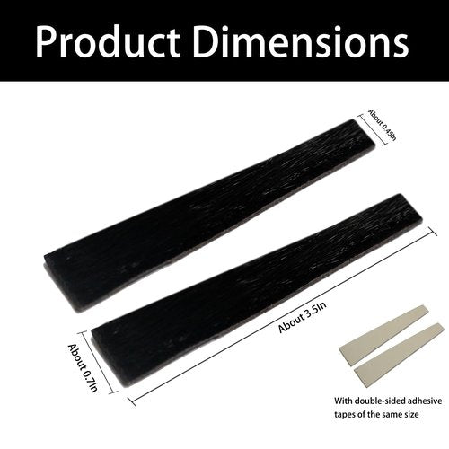 Luoyer 2 Pair Archery Bow Limb Silencers Stabilizers Shock Absorber Protective Paddings Bowstring Groove Silencers for Recurve Bow and Traditional Longbow