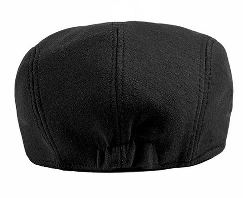 DIYDECAL 2 Pack Mens Flat Cap Ivy Gatsby Newsboy Driving Hat Black for Womens