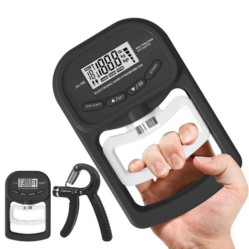 Trasylph Grip Strength Trainer 396lbs/180kg,Digital Grip Strength Tester with LCD Display,Hand Dynamometer Grip Strength Trainer,Electronic Hand Grip Strength Tester,for Home School Use