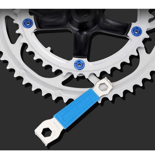 HOUSON Bicycle Chainring Wrench, Spanner, Nut Wrench, Repair Tool for Mountain Bike Cycling (9/10 mm)