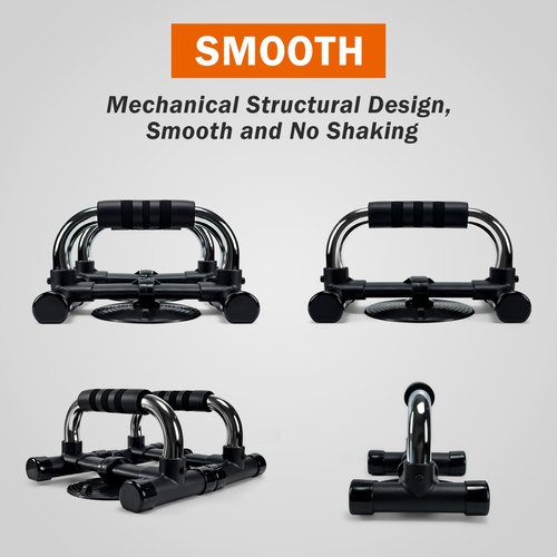 Uvedabul Pushup Brace and Plate, Suction Cup Brace for Exercise, Pectoral Muscle (Black)