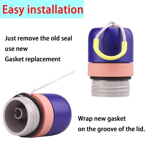 6-Pack O-ring for Owala FreeSip Twist Insulated Stainless Steel Water Bottle，Gaskets compatible with Owala FreeSip Twist 18oz 24oz Insulated Stainless Steel Bottle.