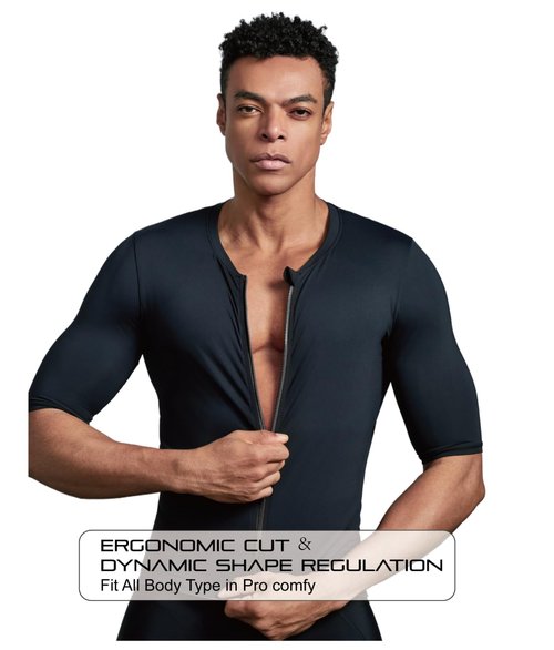 CEROTIPOLAR US Fitting Men’s Cycling Jersey Tops Bike Biking Shirts Pro Anti UV, Full Zipper, Reflective Pocket