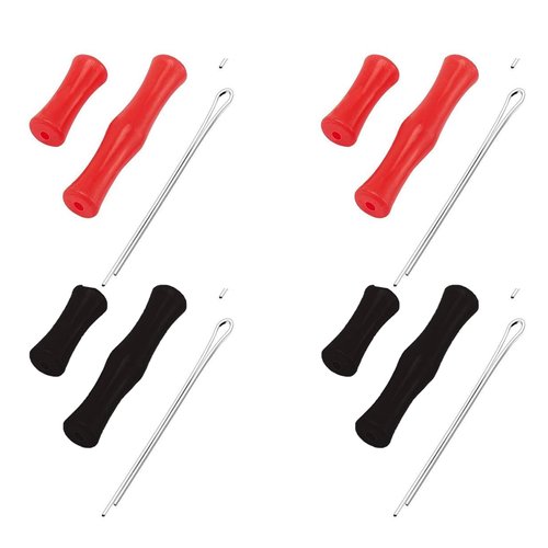 KURUGEILI 4 Sets Bow String Finger Savers Archery Finger Guards Shooting Practice Reliable Safety String Finger Protector with Installation Tool Included