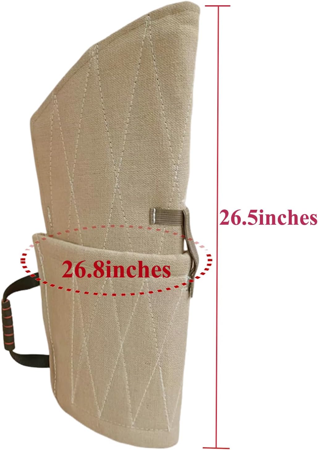 Professional Big Dog Bite Sleeve Agility Equipment Dog Training Arm Protection +PU Leather Stick Kit Set (Canvas)