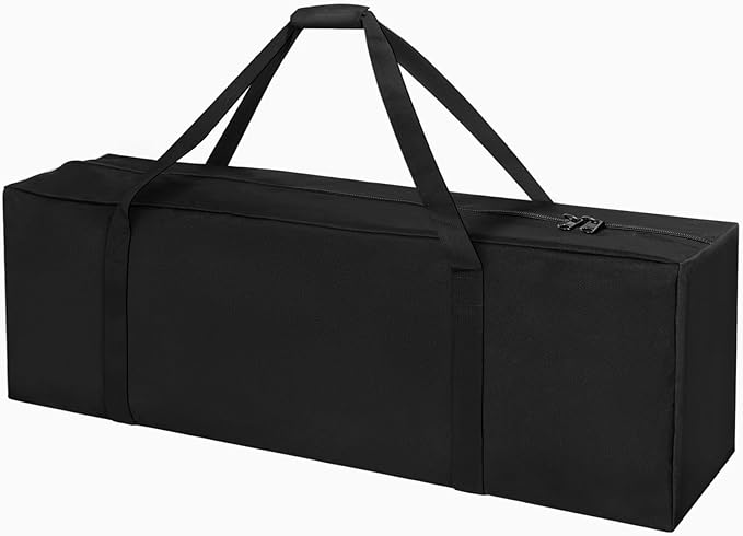 INFANZIA Duffel Travel Sports Equipment Bag, Long Luggage Bag with Upgrade Zipper Water Resistant, Extra Large Foldable Storage Bag for Camping, Tent, Tripod, Fishing(41x10x14 inch,1PCS)