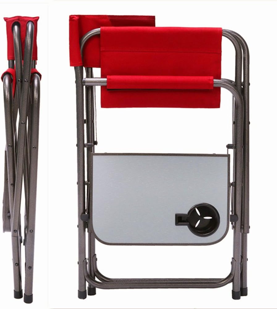 PORTAL Director Chairs, Foldable, Alloy Steel, Blue/Grey