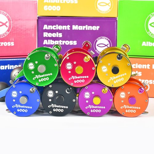 ANCIENT MARINER Albatross 6000 Catfish Reels, Conventional Round Baitcasting Reel,Pink