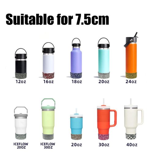 SEAWEIDA Boots 40oz, Rhinestone Silicone Boot for 30oz & 40oz Tumbler, Sports & Outdoors Accessory (Oliver)